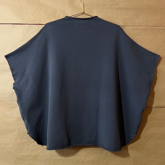 Frank & Eileen | Audrey Funnel Neck Capelet Pullover Sweatshirt Grey One Size - Picture 6 of 8